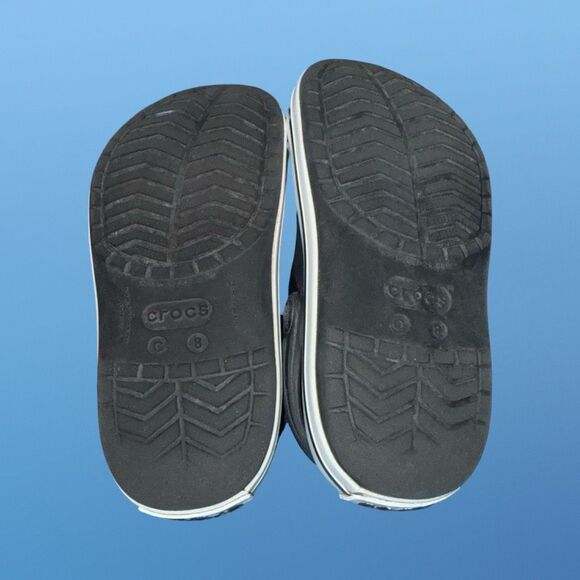 Toddler Unisex Off Crocs Black Crocband Clogs Slip On Size C 8 C8 - Picture 5 of 7